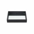 H2H Black Raised Bubble Tray with Mirror H22546553